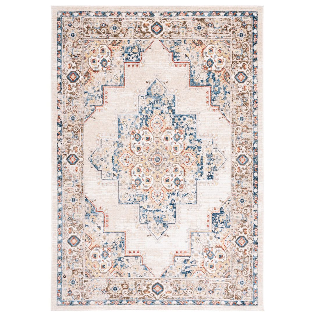 SAFAVIEH Olympia Collection OPA208B Beige / Blue Rug Image 2