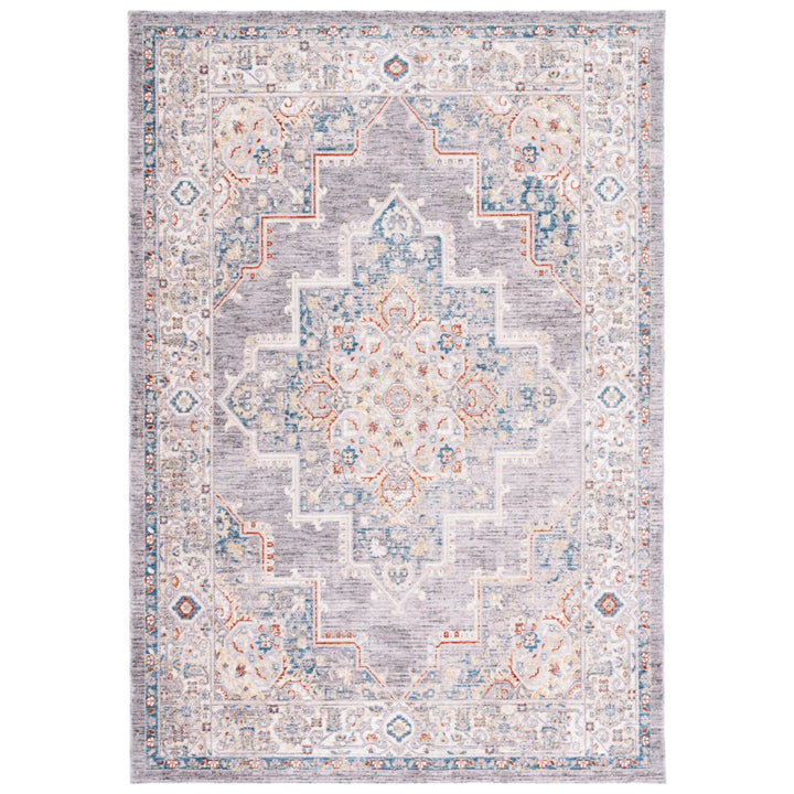 SAFAVIEH Olympia Collection OPA208F Dark Grey / Beige Rug Image 2