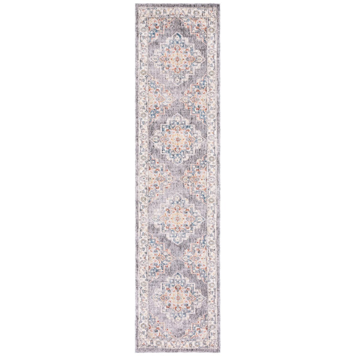 SAFAVIEH Olympia Collection OPA208F Dark Grey / Beige Rug Image 1