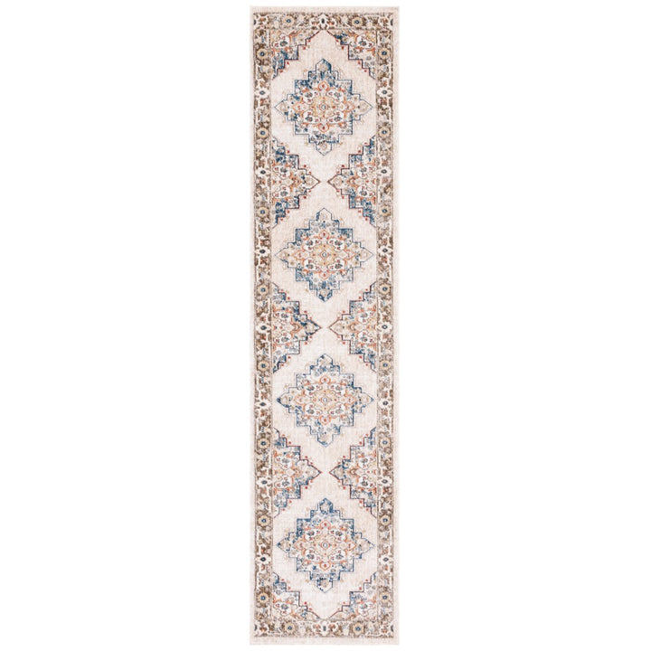 SAFAVIEH Olympia Collection OPA208B Beige / Blue Rug Image 6