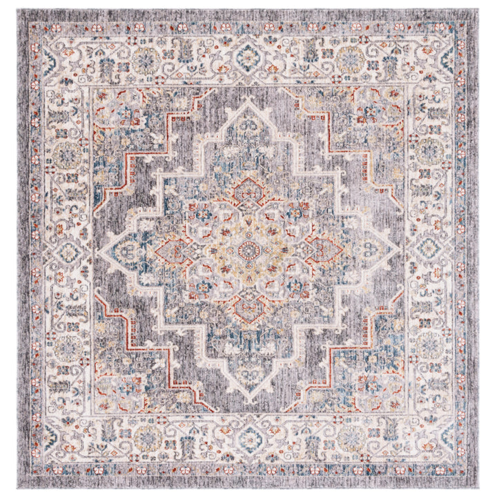 SAFAVIEH Olympia Collection OPA208F Dark Grey / Beige Rug Image 7