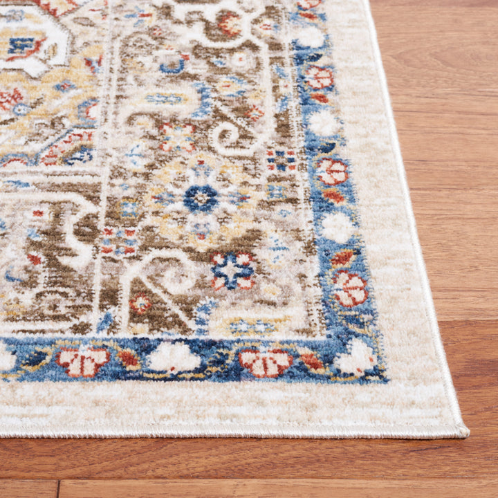 SAFAVIEH Olympia Collection OPA208B Beige / Blue Rug Image 8