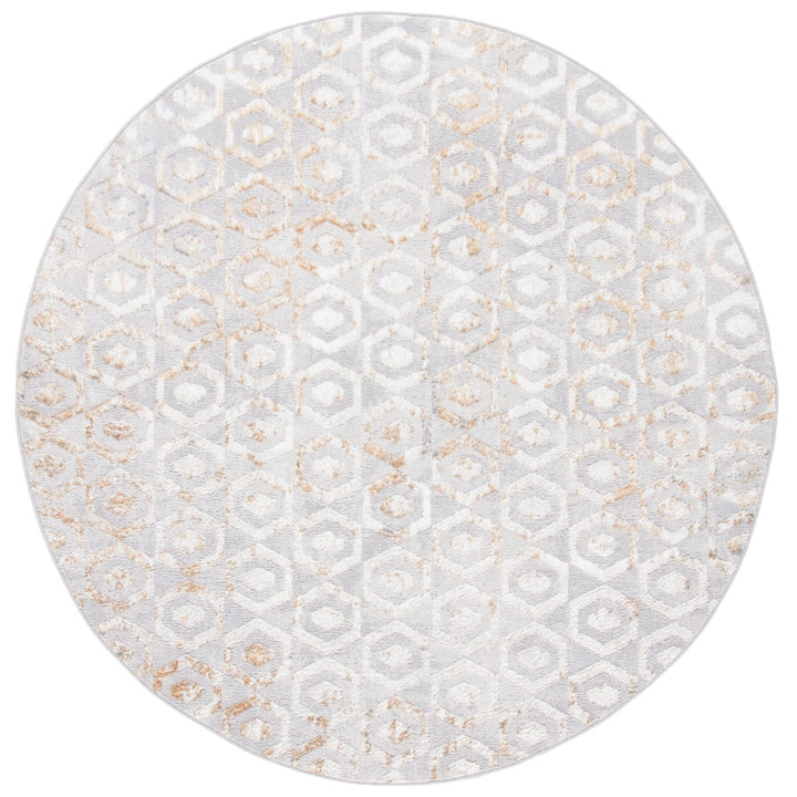 SAFAVIEH Orchard Collection ORC608F Grey / Gold Rug Image 4