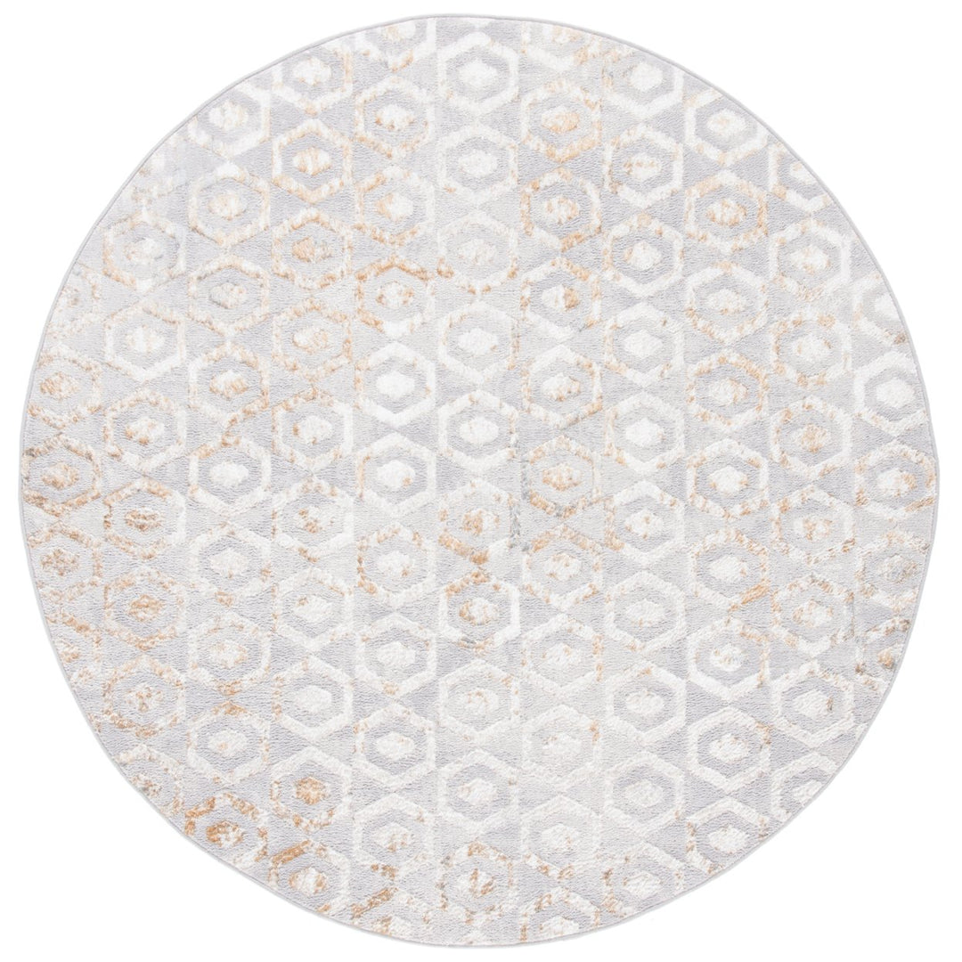 SAFAVIEH Orchard Collection ORC608F Grey / Gold Rug Image 1