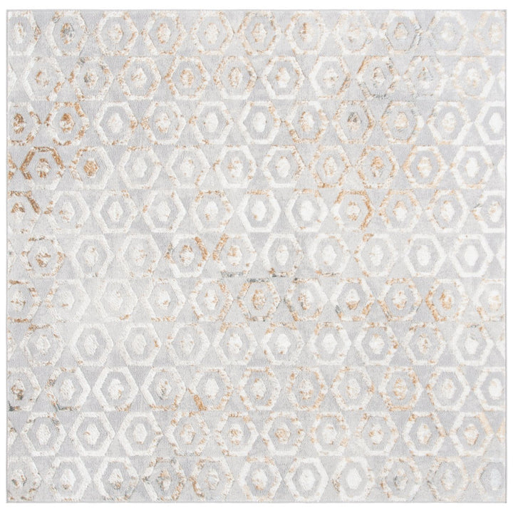 SAFAVIEH Orchard Collection ORC608F Grey / Gold Rug Image 6