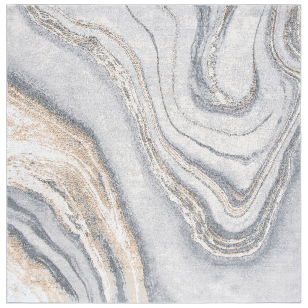 SAFAVIEH Orchard Collection ORC637G Grey / Gold Rug Image 1