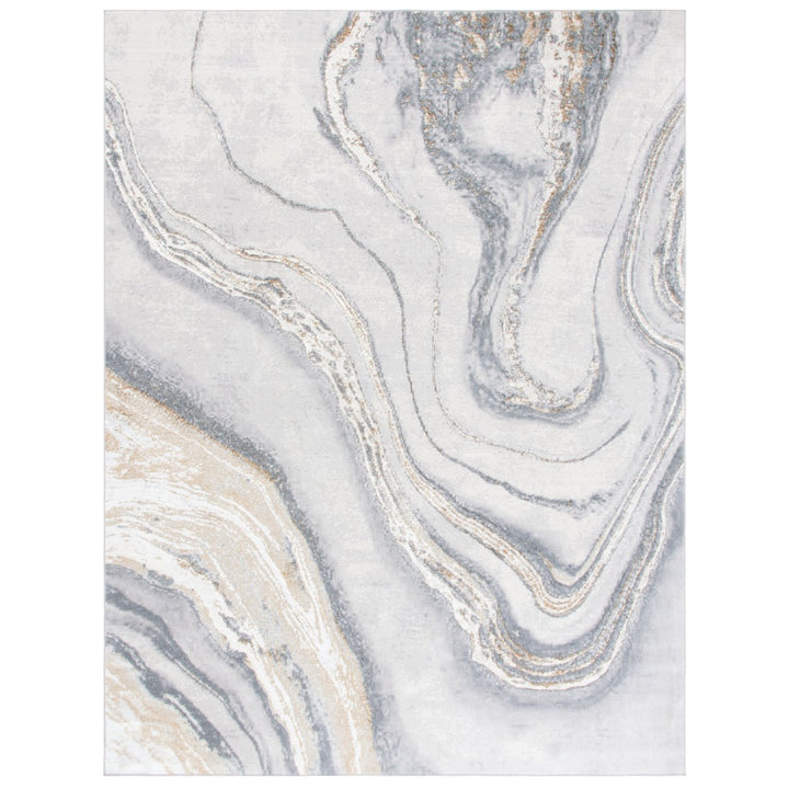 SAFAVIEH Orchard Collection ORC637G Grey / Gold Rug Image 11