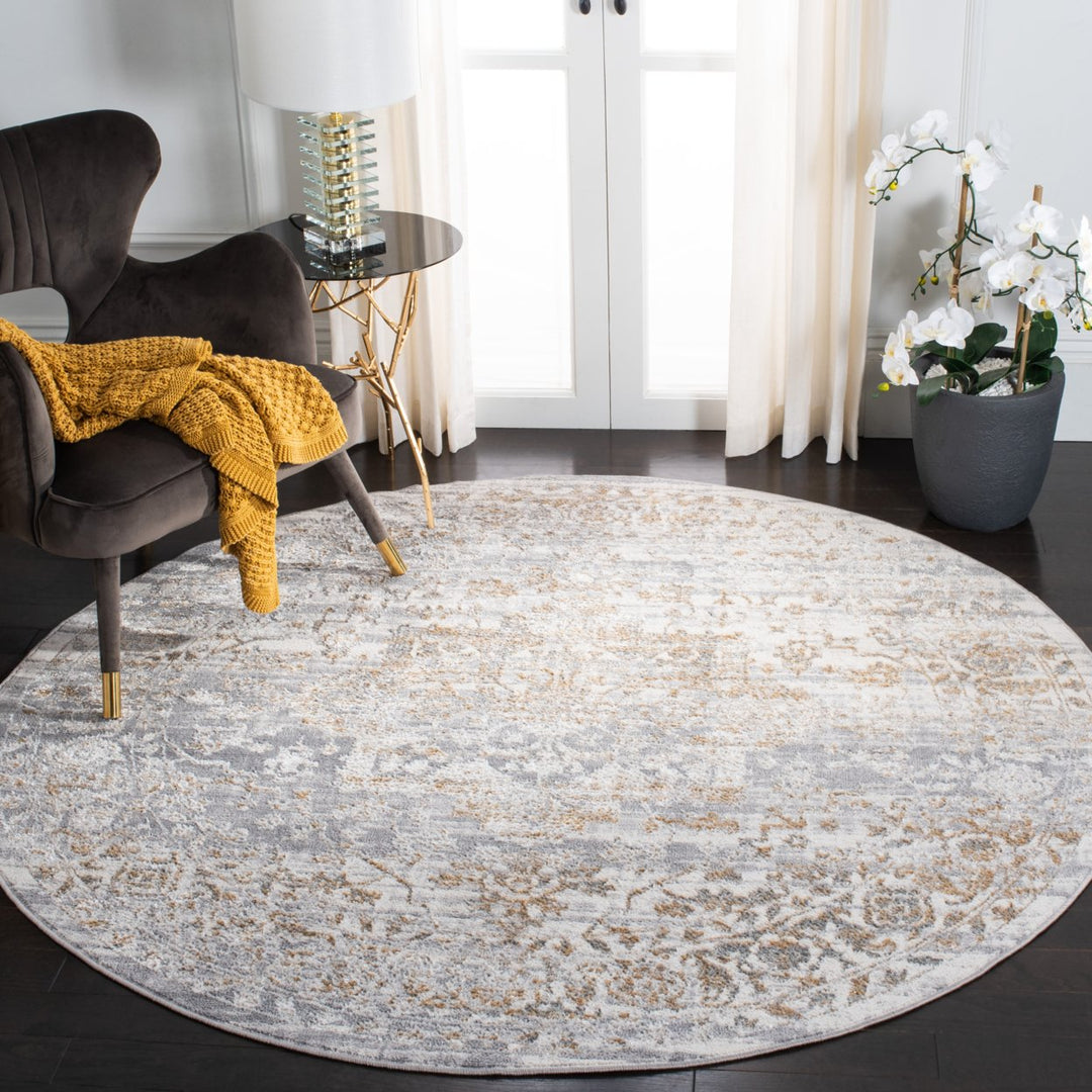 SAFAVIEH Orchard Collection ORC677F Grey / Gold Rug Image 2