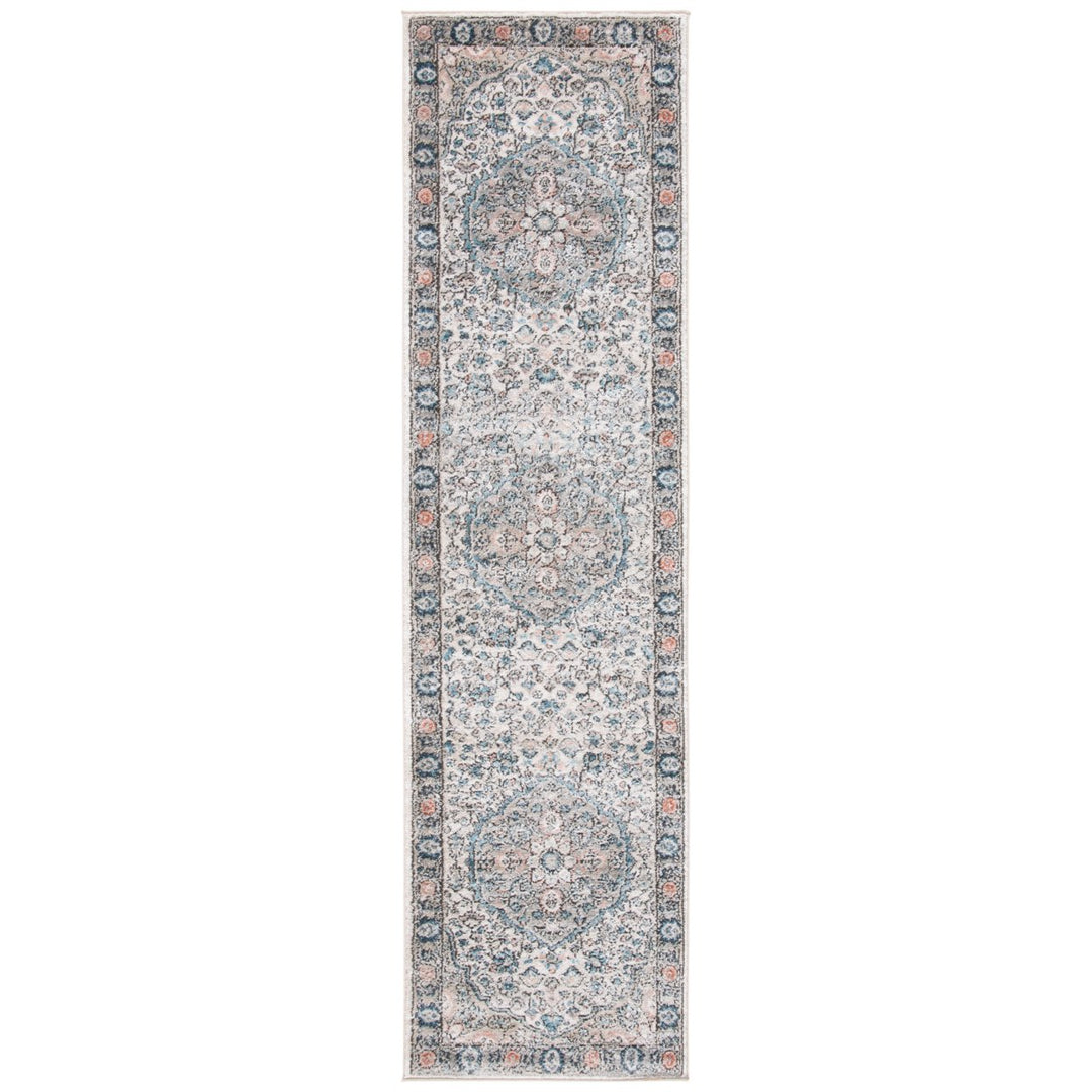 SAFAVIEH Oregon Collection ORE813F Grey / Blue Rug Image 2