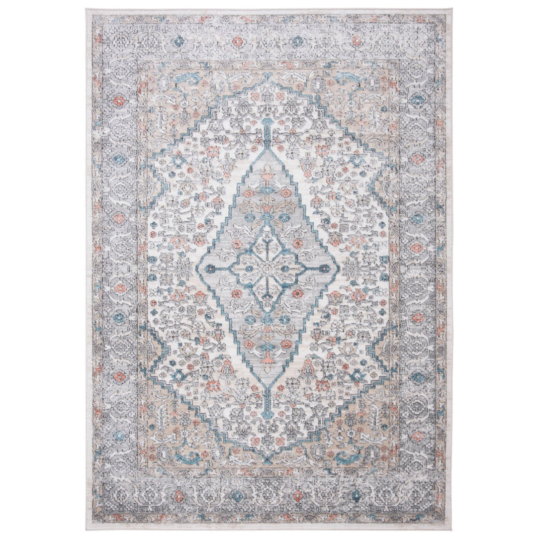 SAFAVIEH Oregon Collection ORE876F Grey / Ivory Rug Image 1