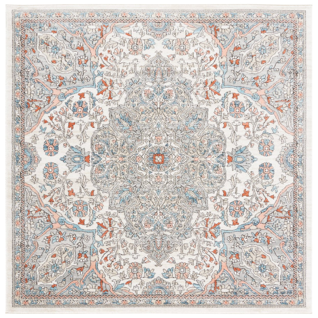 SAFAVIEH Oregon Collection ORE814F Grey / Ivory Rug Image 6