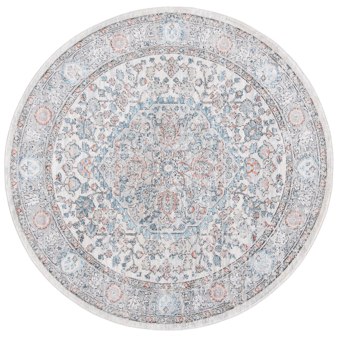 SAFAVIEH Oregon Collection ORE813F Grey / Blue Rug Image 1