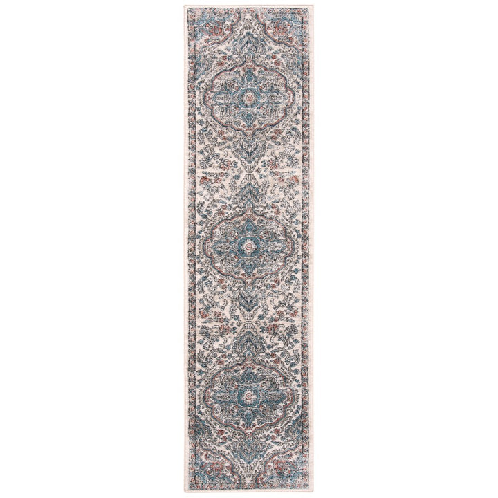 SAFAVIEH Oregon Collection ORE812F Grey / Blue Rug Image 5