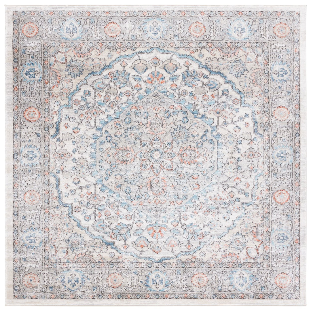 SAFAVIEH Oregon Collection ORE813F Grey / Blue Rug Image 1