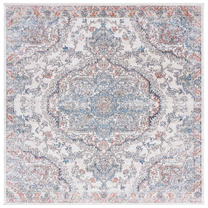 SAFAVIEH Oregon Collection ORE812F Grey / Blue Rug Image 1