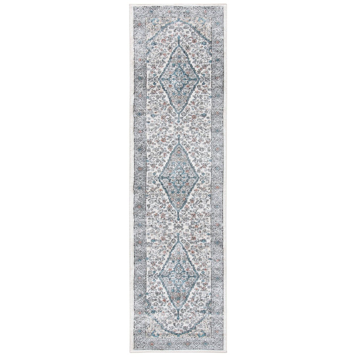 SAFAVIEH Oregon Collection ORE876F Grey / Ivory Rug Image 5