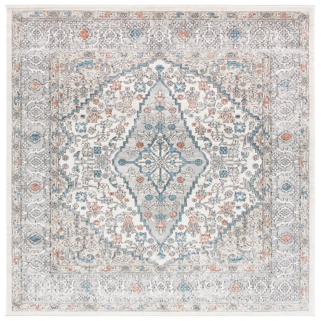 SAFAVIEH Oregon Collection ORE876F Grey / Ivory Rug Image 1