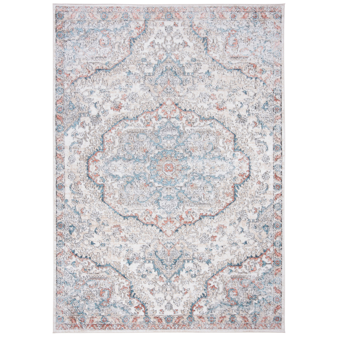 SAFAVIEH Oregon Collection ORE812F Grey / Blue Rug Image 10