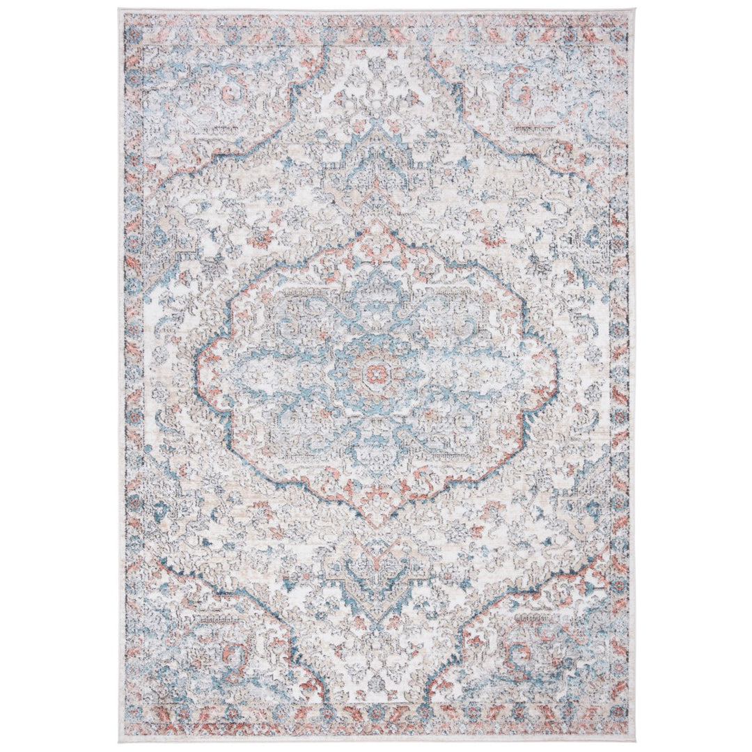 SAFAVIEH Oregon Collection ORE812F Grey / Blue Rug Image 1