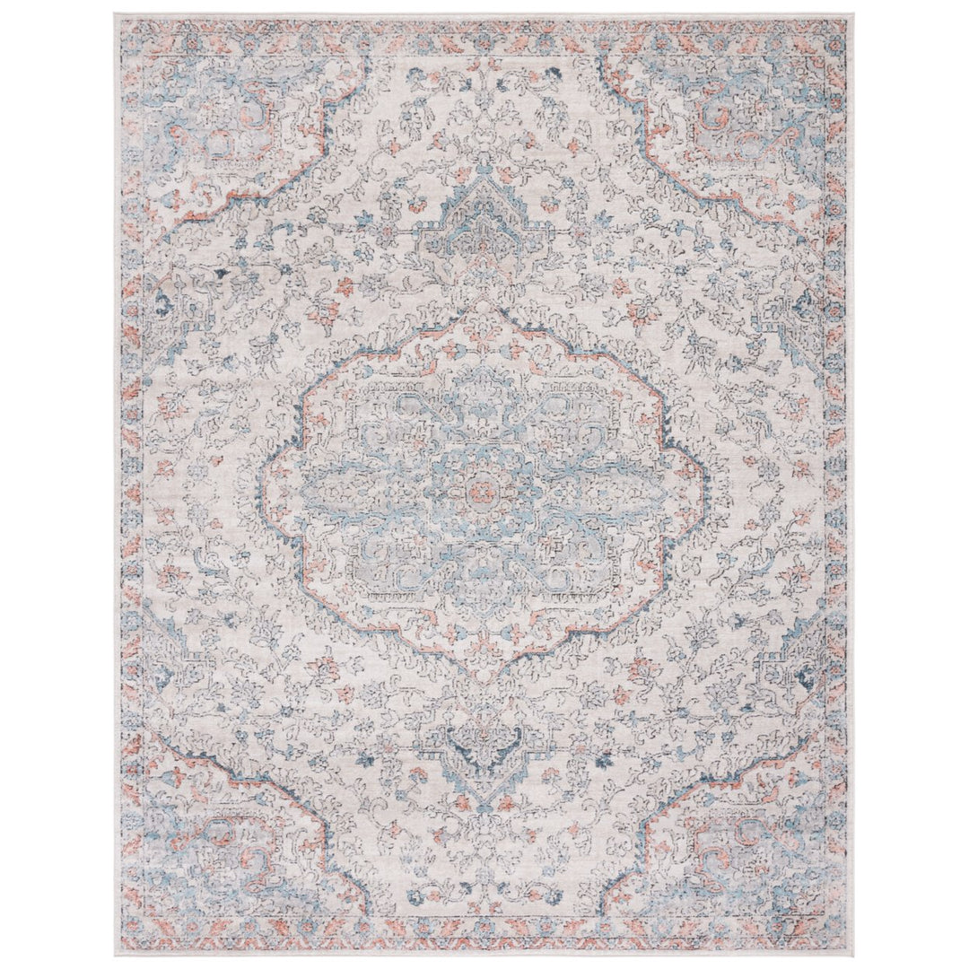 SAFAVIEH Oregon Collection ORE812F Grey / Blue Rug Image 11