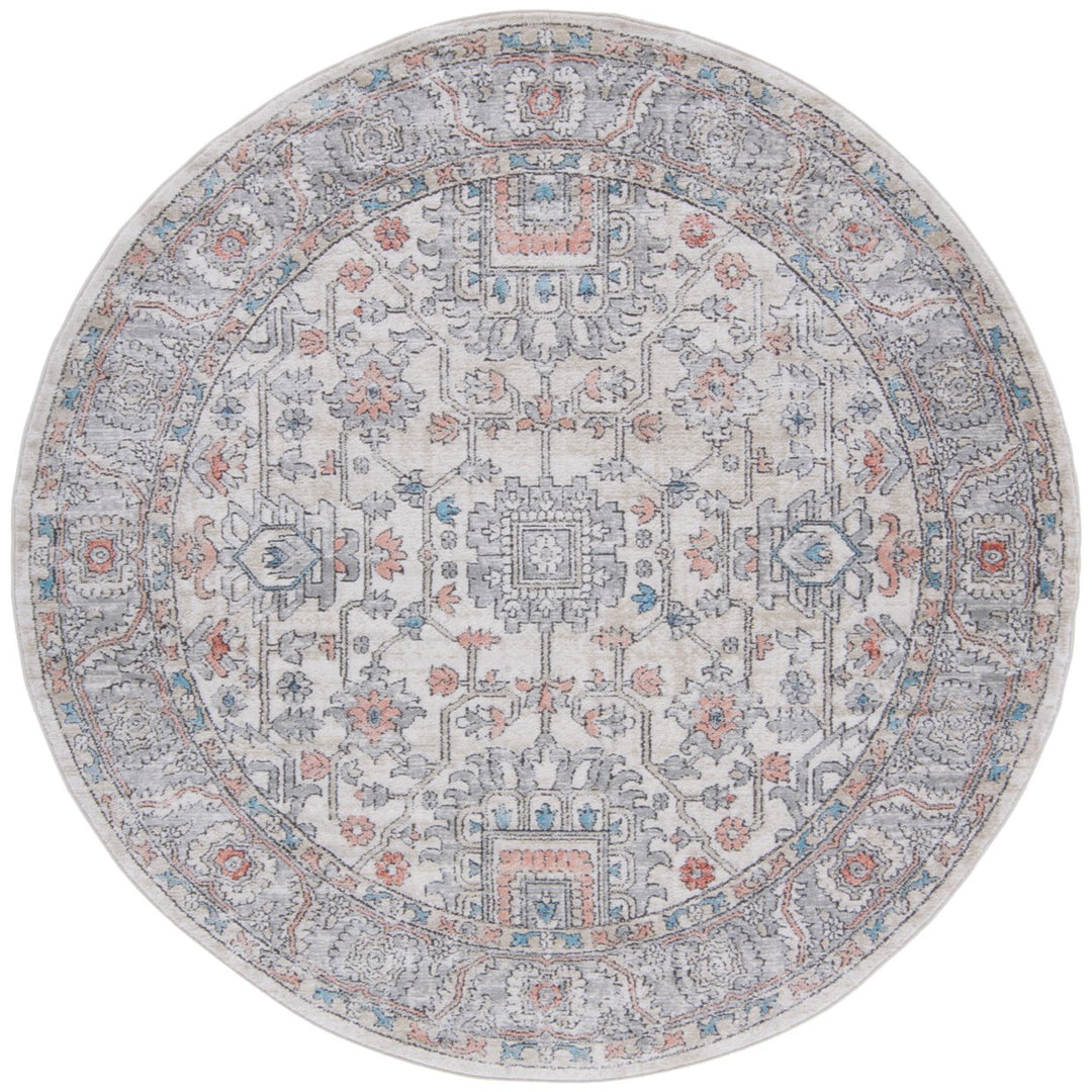 SAFAVIEH Oregon Collection ORE877F Grey / Ivory Rug Image 1