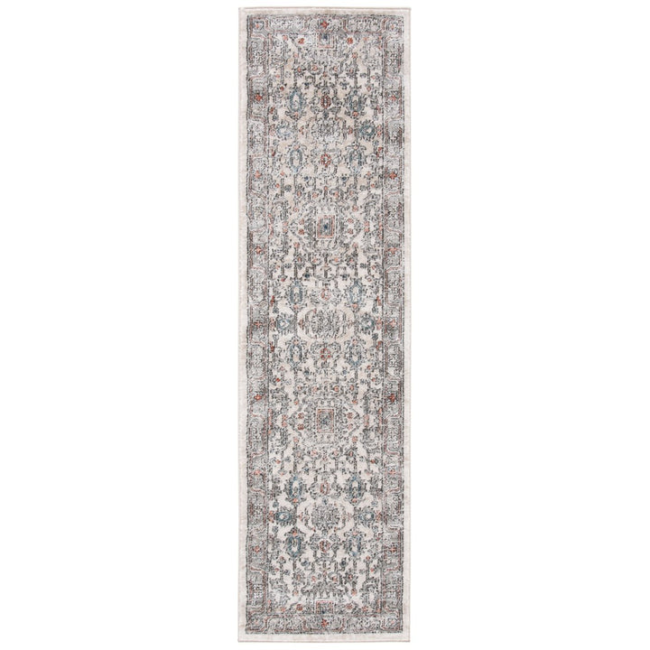 SAFAVIEH Oregon Collection ORE877F Grey / Ivory Rug Image 1