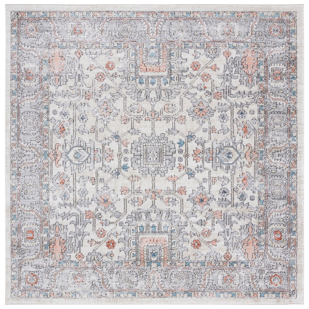 SAFAVIEH Oregon Collection ORE877F Grey / Ivory Rug Image 1