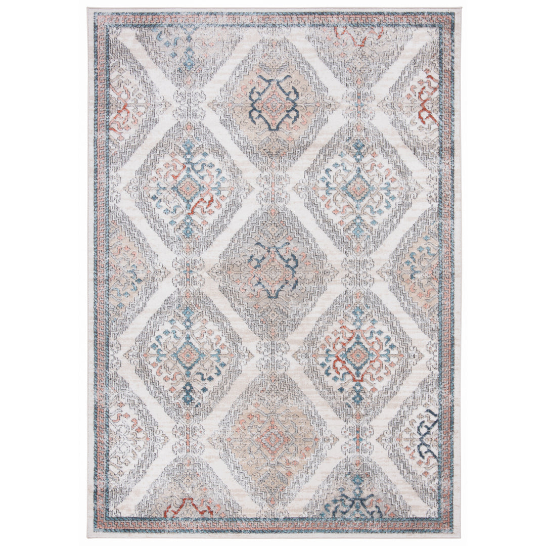 SAFAVIEH Oregon Collection ORE885F Grey / Ivory Rug Image 1