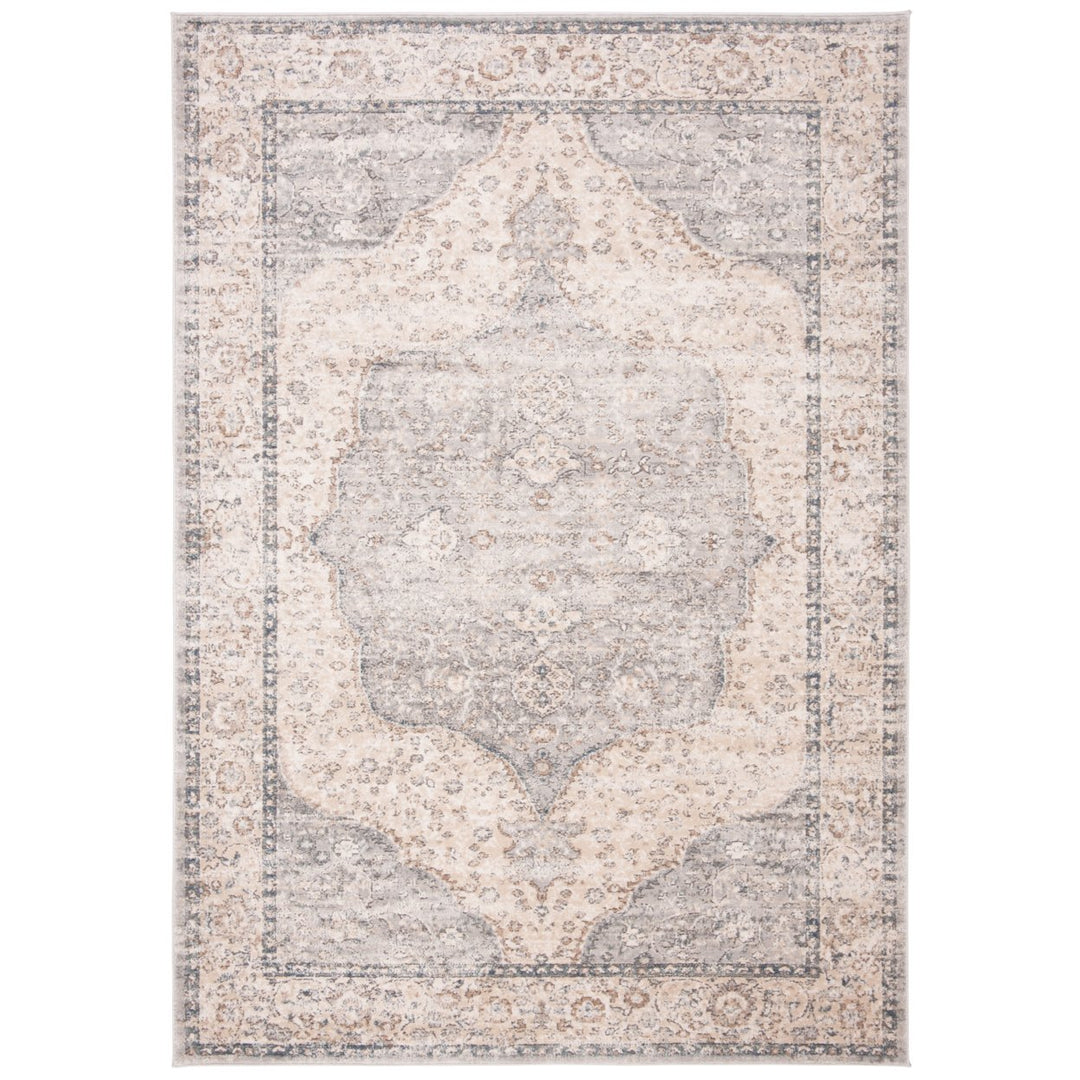 SAFAVIEH Oregon Collection ORE895A Beige / Grey Rug Image 1