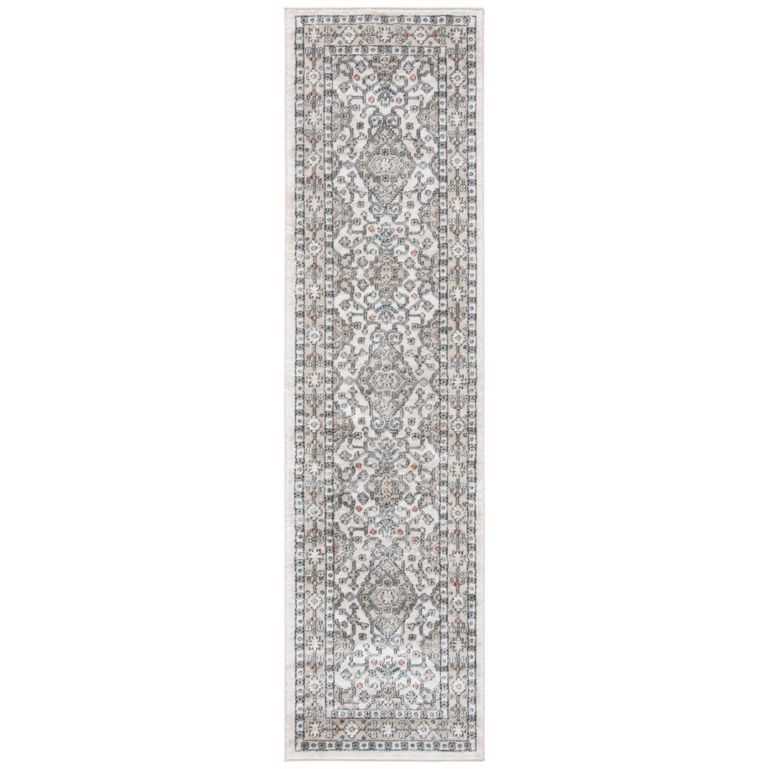 SAFAVIEH Oregon Collection ORE883F Grey / Ivory Rug Image 1