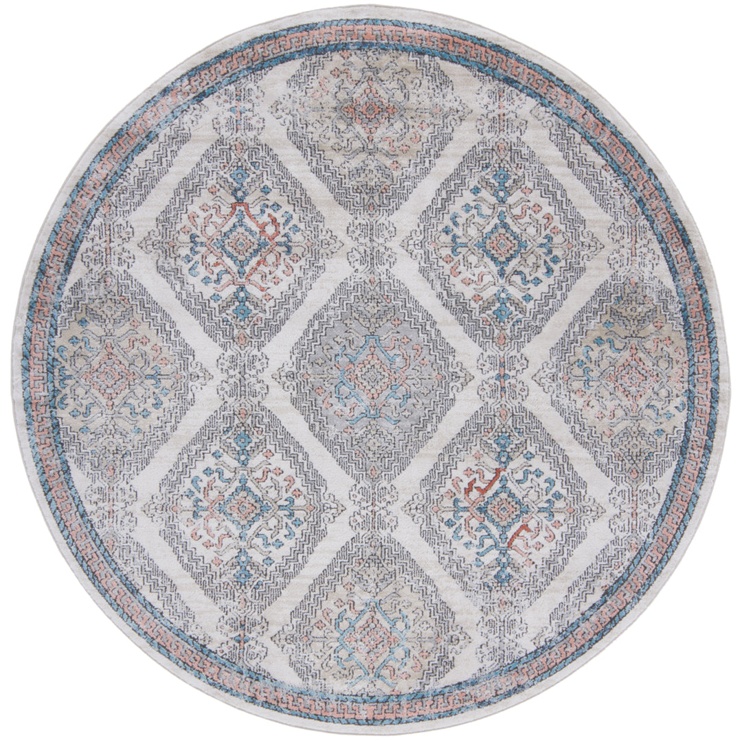 SAFAVIEH Oregon Collection ORE885F Grey / Ivory Rug Image 4