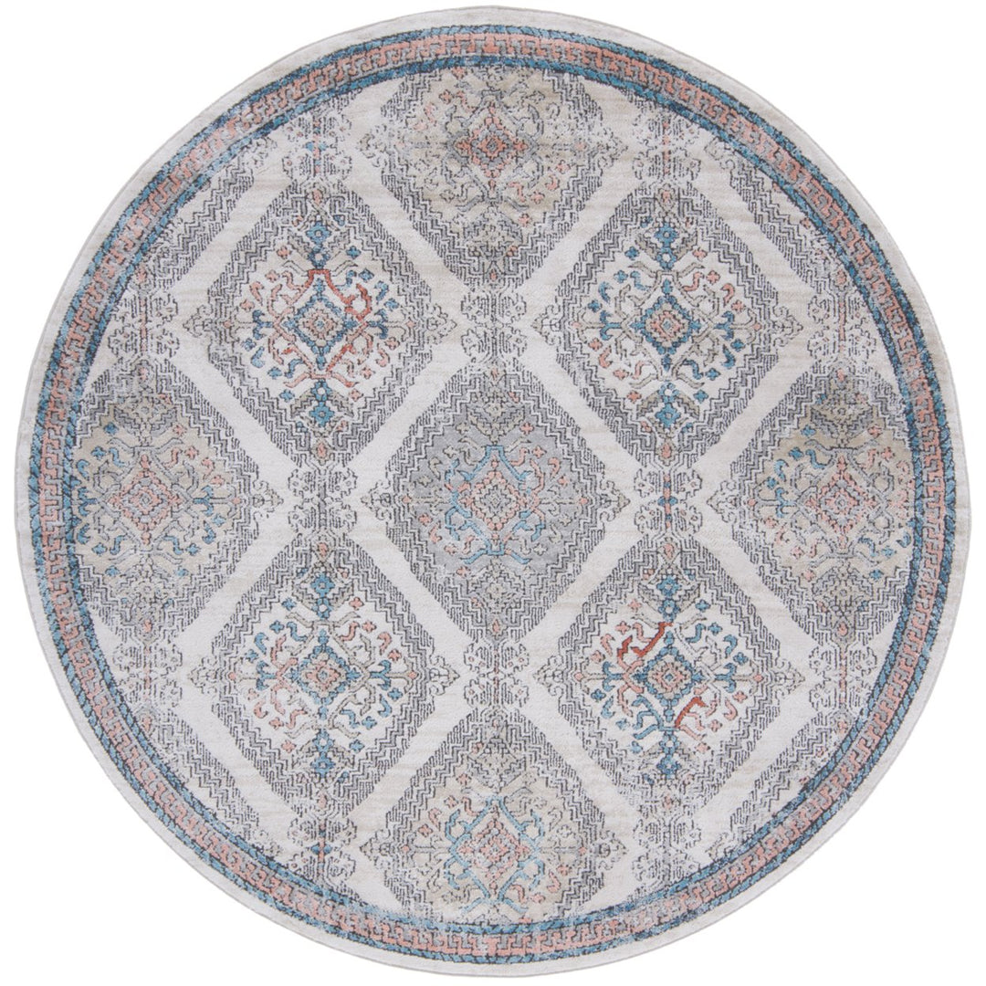 SAFAVIEH Oregon Collection ORE885F Grey / Ivory Rug Image 1