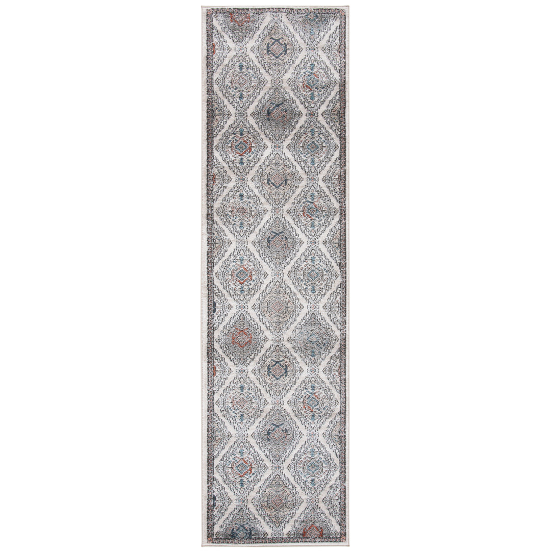 SAFAVIEH Oregon Collection ORE885F Grey / Ivory Rug Image 5