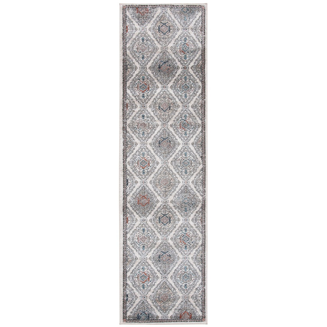 SAFAVIEH Oregon Collection ORE885F Grey / Ivory Rug Image 1