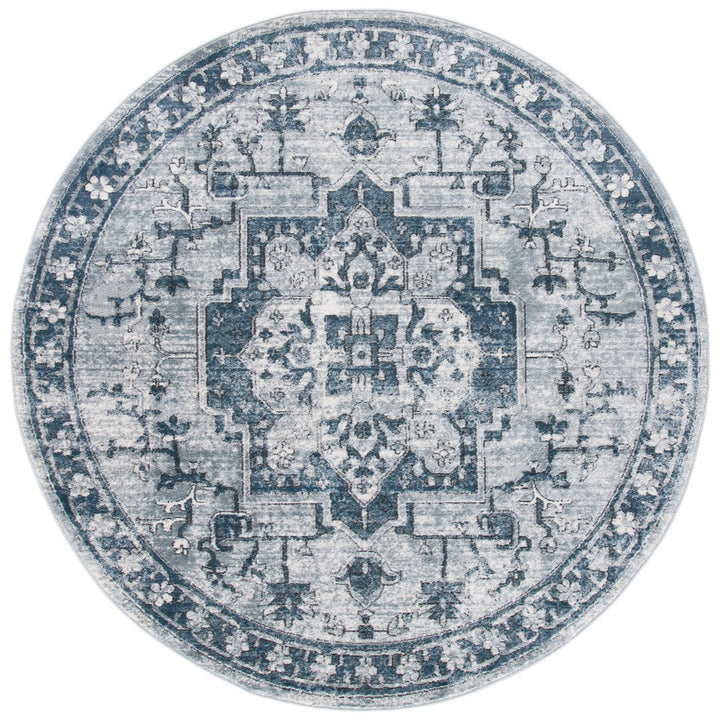 SAFAVIEH Oregon Collection ORE883N Navy / Ivory Rug Image 4