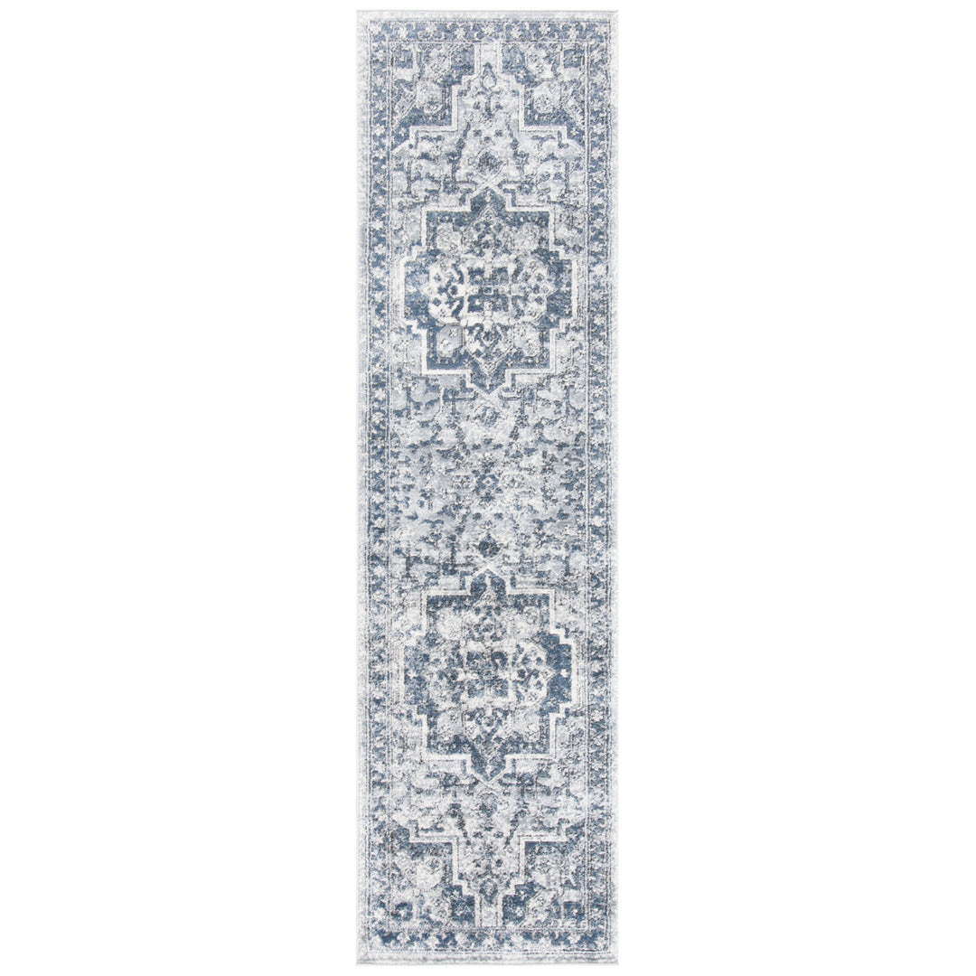 SAFAVIEH Oregon Collection ORE883N Navy / Ivory Rug Image 5