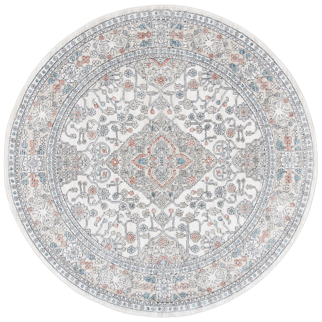 SAFAVIEH Oregon Collection ORE883F Grey / Ivory Rug Image 5