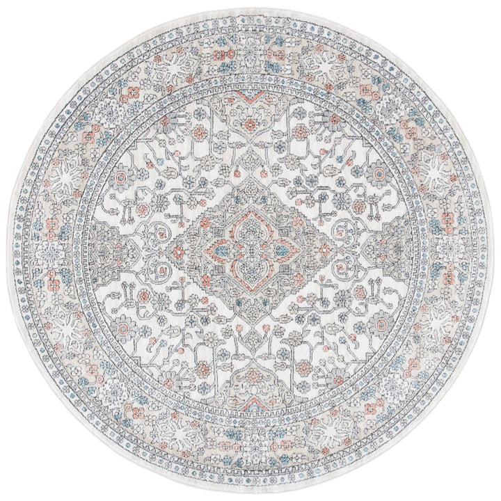 SAFAVIEH Oregon Collection ORE883F Grey / Ivory Rug Image 5