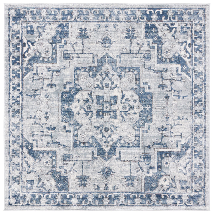 SAFAVIEH Oregon Collection ORE883N Navy / Ivory Rug Image 6