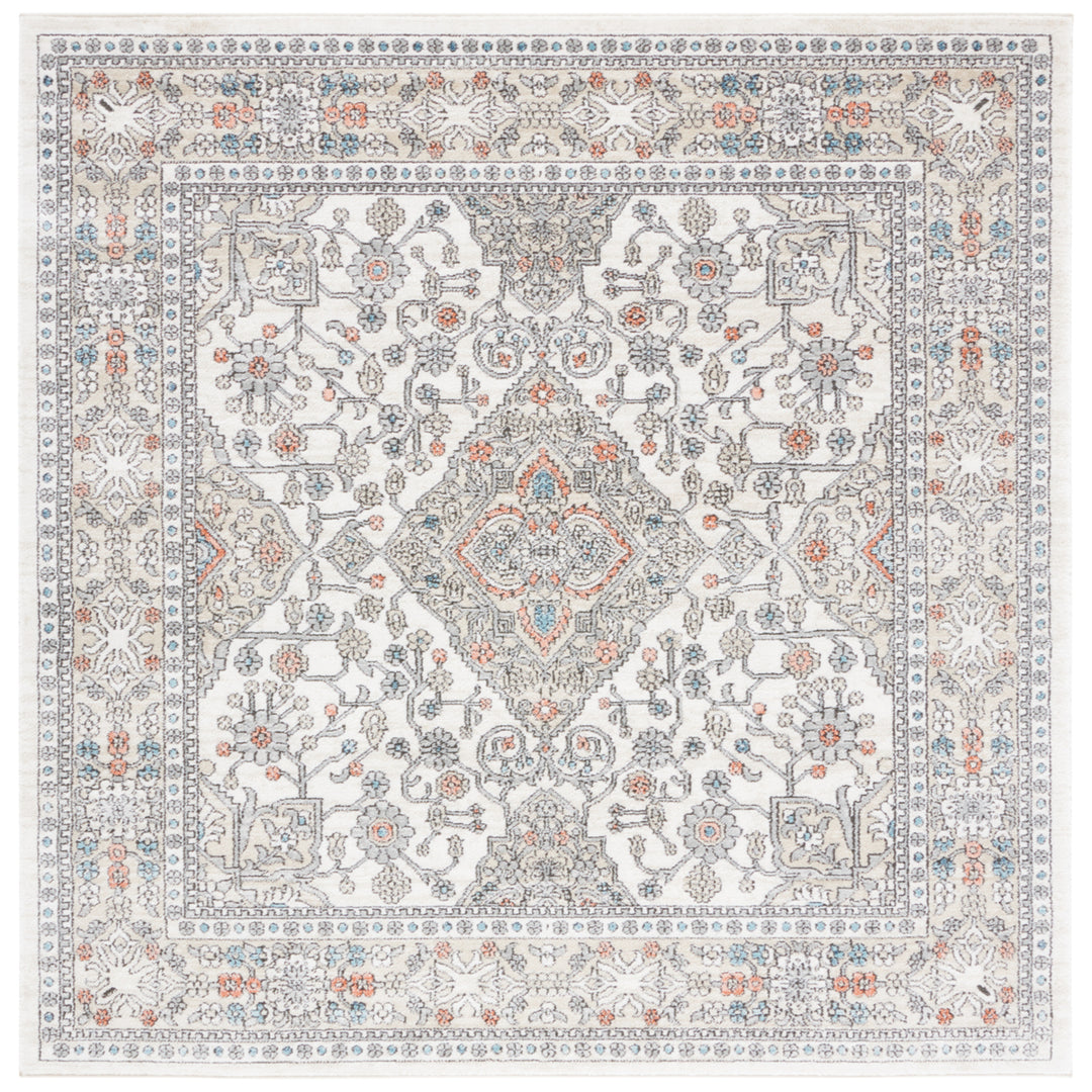 SAFAVIEH Oregon Collection ORE883F Grey / Ivory Rug Image 6