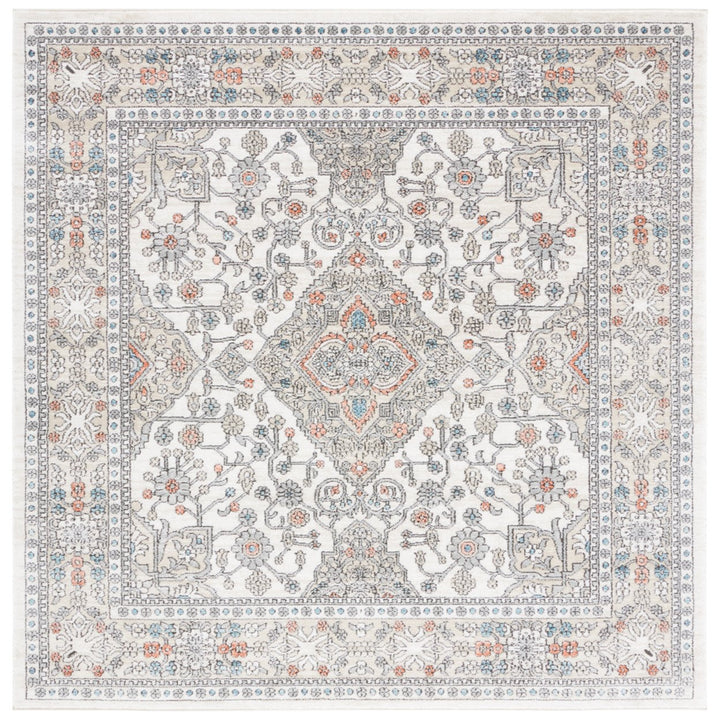 SAFAVIEH Oregon Collection ORE883F Grey / Ivory Rug Image 1