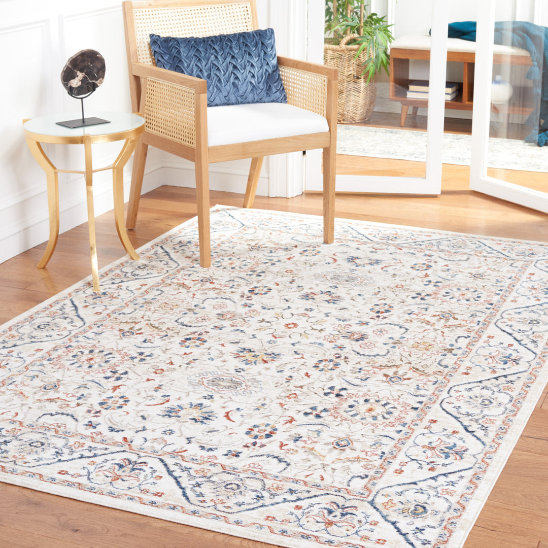 SAFAVIEH Olympia Collection OPA210A Ivory / Navy Rug Image 1