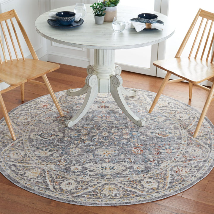 SAFAVIEH Olympia Collection OPA210F Grey / Ivory Rug Image 3