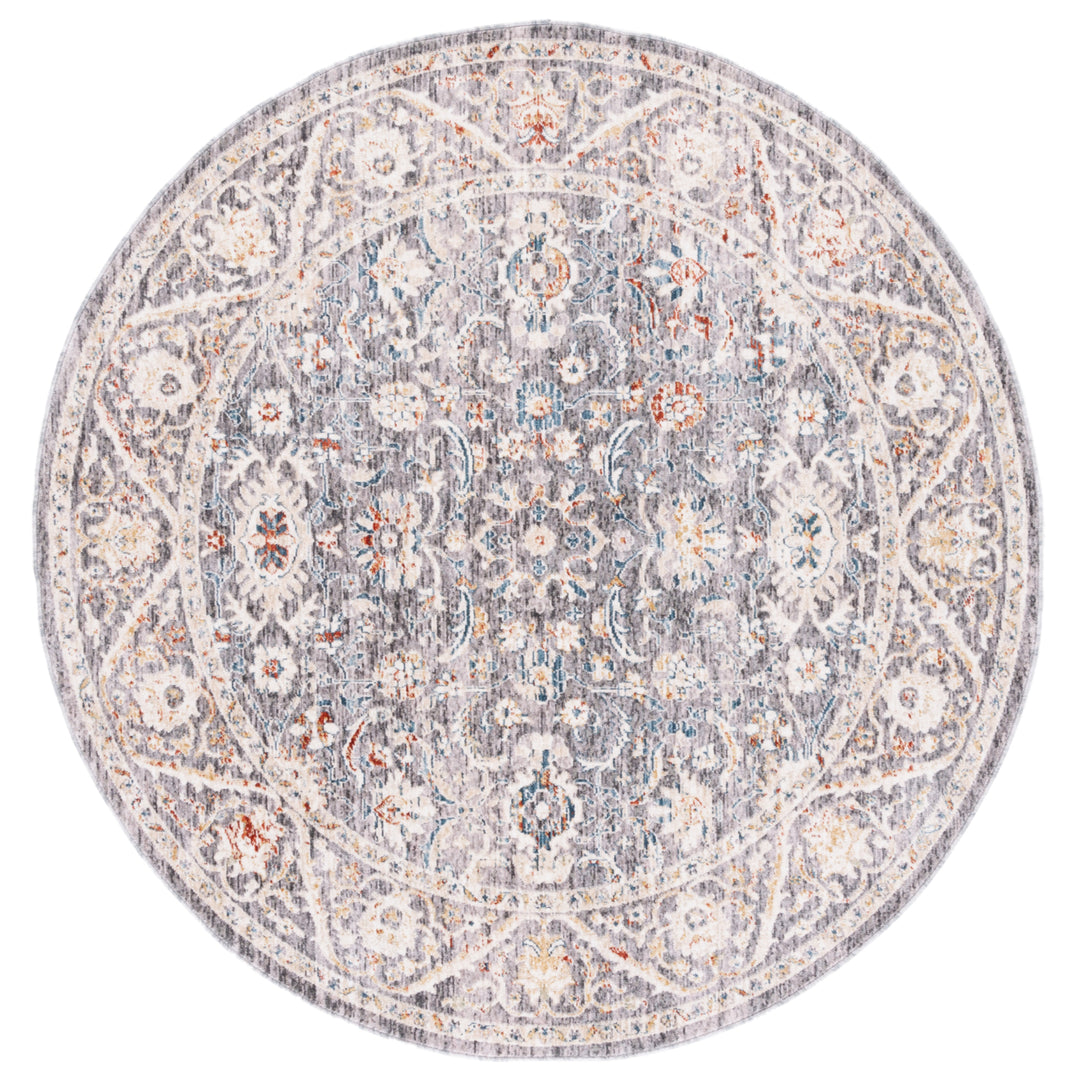 SAFAVIEH Olympia Collection OPA210F Grey / Ivory Rug Image 5