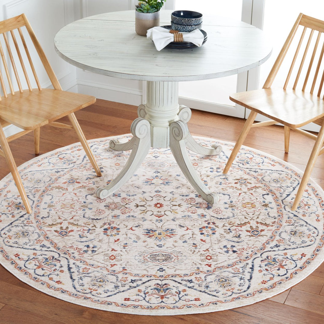 SAFAVIEH Olympia Collection OPA210A Ivory / Navy Rug Image 3