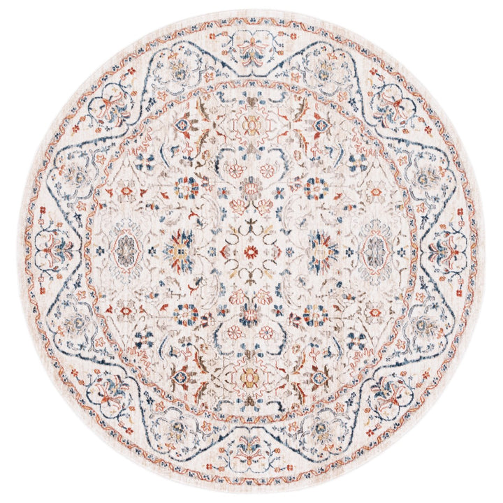 SAFAVIEH Olympia Collection OPA210A Ivory / Navy Rug Image 1