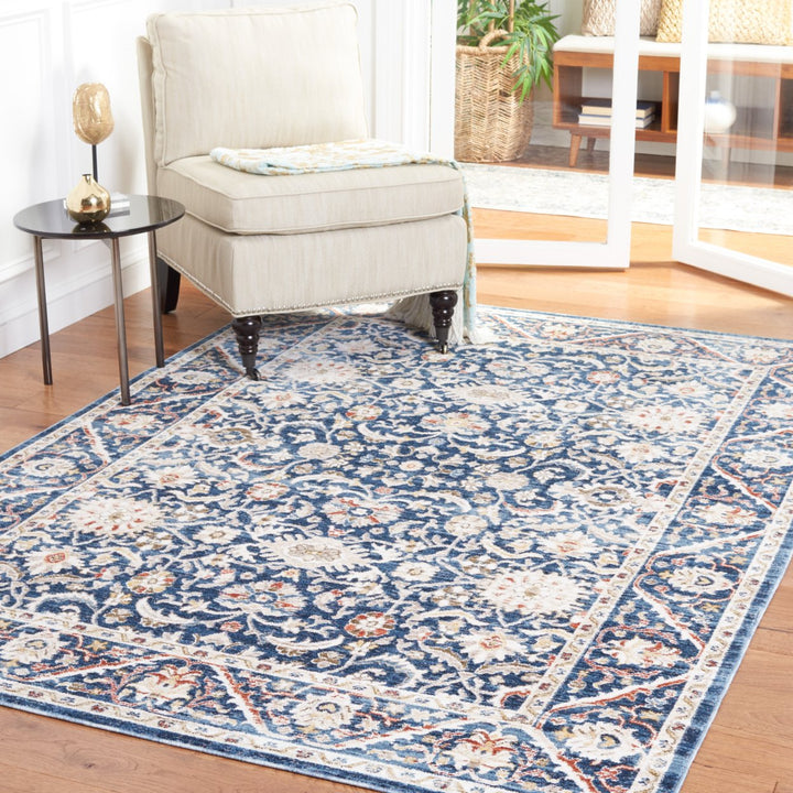 SAFAVIEH Olympia Collection OPA210N Navy / Ivory Rug Image 1