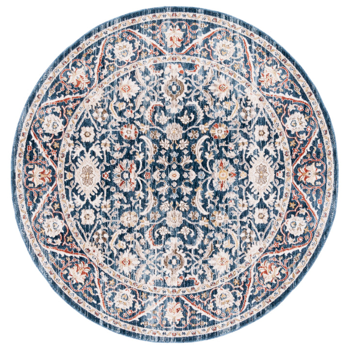 SAFAVIEH Olympia Collection OPA210N Navy / Ivory Rug Image 5