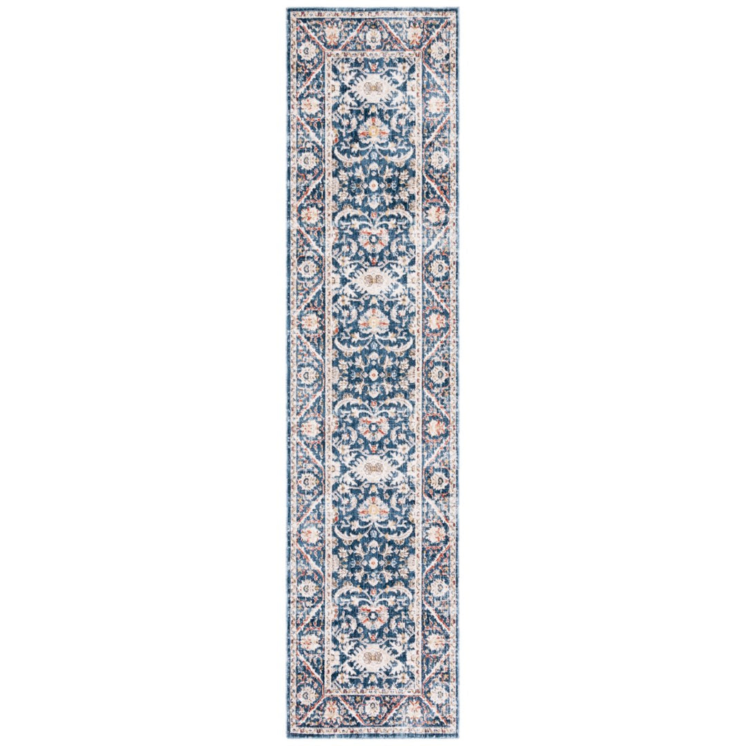 SAFAVIEH Olympia Collection OPA210N Navy / Ivory Rug Image 6