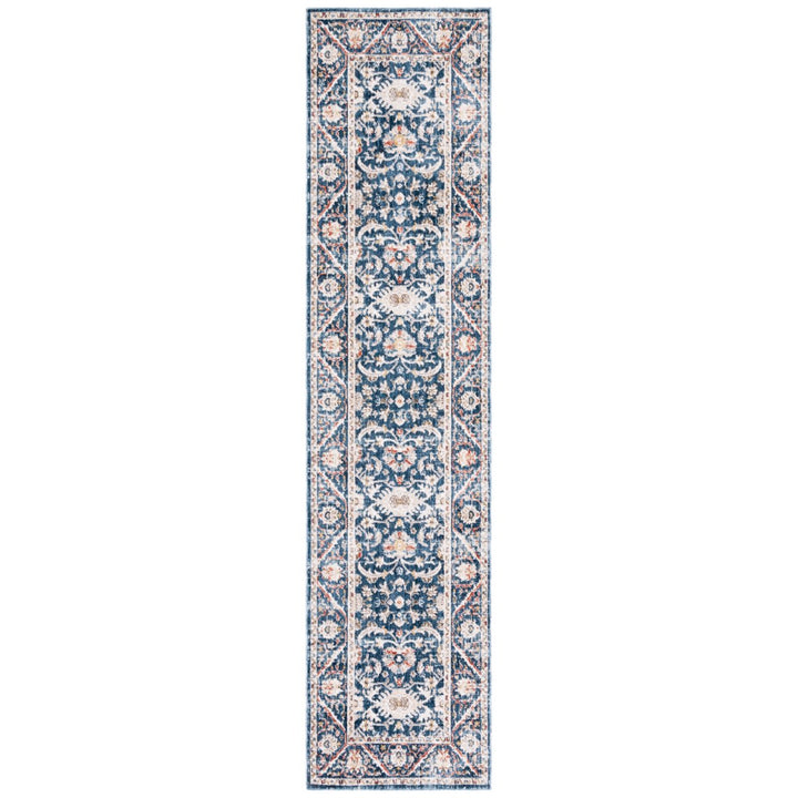 SAFAVIEH Olympia Collection OPA210N Navy / Ivory Rug Image 6